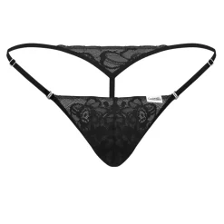 String Ficelle Dentelle Noir