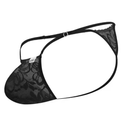 String Ficelle Dentelle Noir