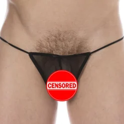 String Hilo Mesh Noir