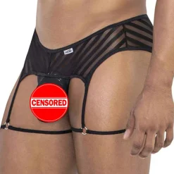 String Jarretière Résille Noir