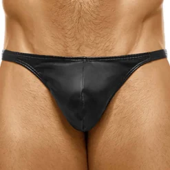 String Leather Simili-Cuir Noir