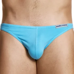 String Micro Knit Coton Turquoise