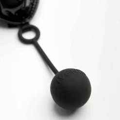 String Pleasure Simili-Cuir Noir