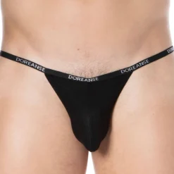 String Sexy Micro Modal Uni Noir