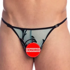 String Striptease Velours Mystique Turquoise