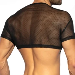 Top Crop Plumetti Noir