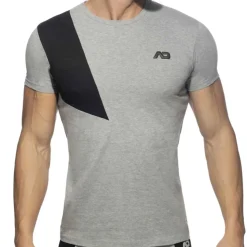 T-Shirt AD Coton Gris Chiné