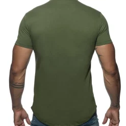 T-Shirt Basic U-Neck Kaki