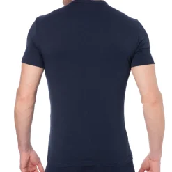 T-Shirt Bold Monogram Coton Marine