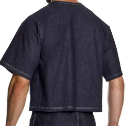 T-Shirt Boxy Denim Bleu