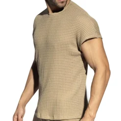 T-Shirt Casual Checkmate Beige