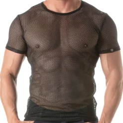 T-Shirt Circuit Mesh Noir