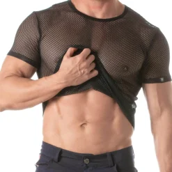 T-Shirt Circuit Mesh Noir