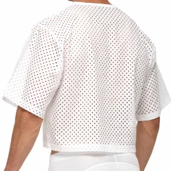 T-Shirt Crop Poplin Blanc