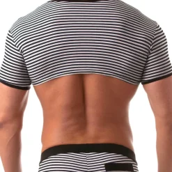 T-Shirt Crop Sailor Noir