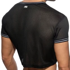 T-Shirt Crop Slam Mesh Noir
