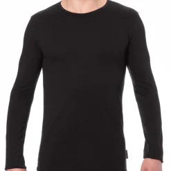 T-Shirt Manches Longues Coton Noir