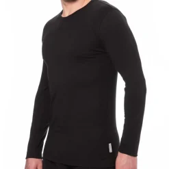 T-Shirt Manches Longues Coton Noir
