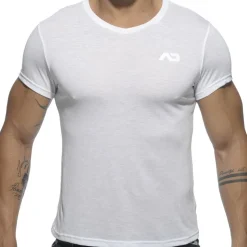 T-Shirt V-Neck Basic Blanc