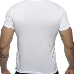 T-Shirt V-Neck Basic Blanc