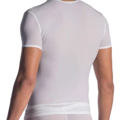 T-Shirt V-Neck RED 0965 Blanc