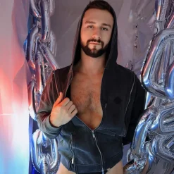 Veste à Capuche Darkroom Noire