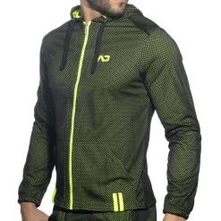 Veste à Capuche Manches Longues Loop Mesh Noire