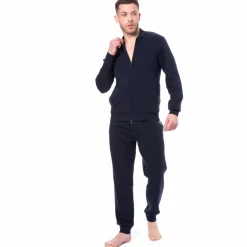 Veste Basic Terry Bleu Marine