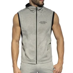 Veste Sport à Capuche First Class Gris Chiné