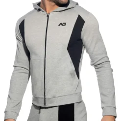 Veste Sport AD Coton Gris Chiné