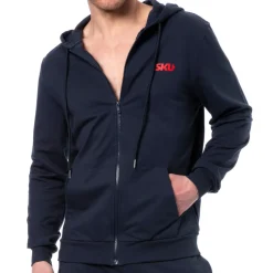 Veste Sport Coton Bleu Marine